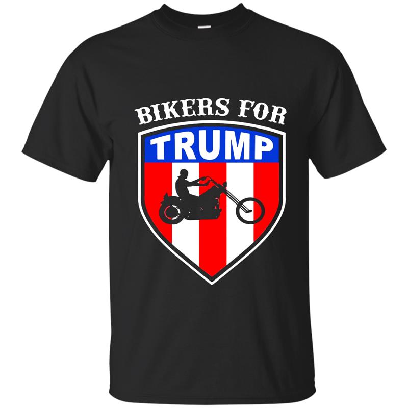 Bikers For Trump T shirt 2016 President - Backside Shirt-Art T-shirt-mt