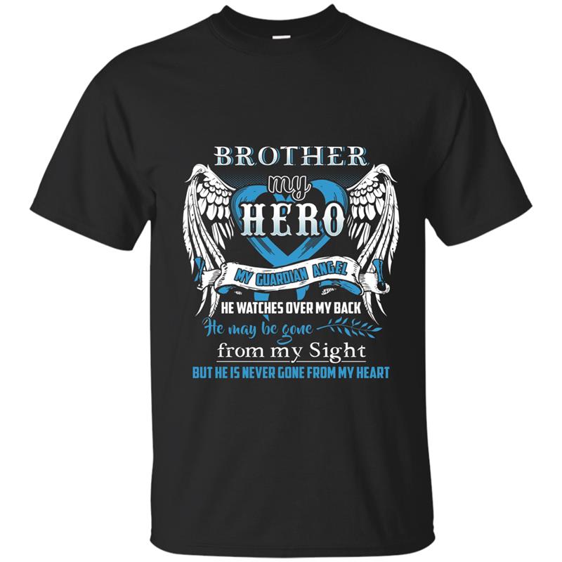 Brother is my guardian angel shirt-Brother in heaven T-Shirt-TD T-shirt-mt