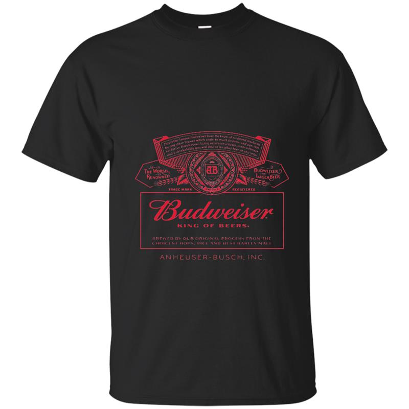 Budweiser Can Label T-Shirt-alottee gift T-shirt-mt