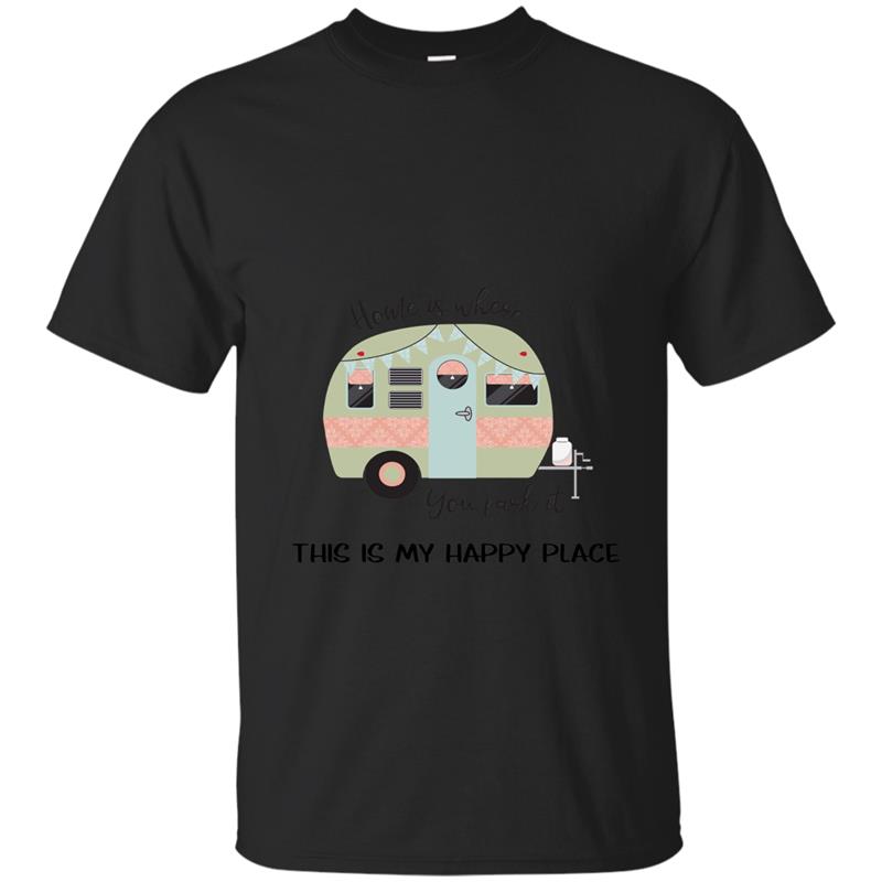 Cute Vintage Camp Trailer T Shirt- RV Retro Camper T Shirt-ANZ T-shirt-mt