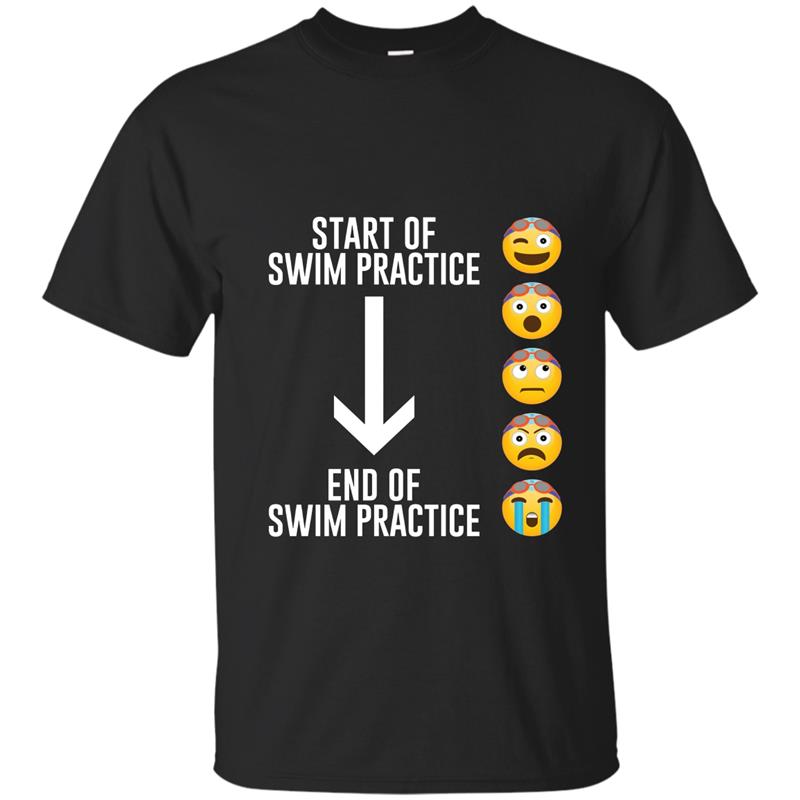 Emoji Swim Practice Fun Swimming T-Shirt-ANZ T-shirt-mt