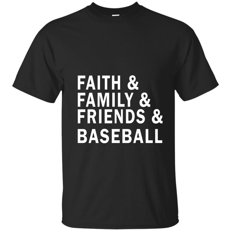 FAITH FAMILY FRIENDS BASEBALL Shirt-TD T-shirt-mt