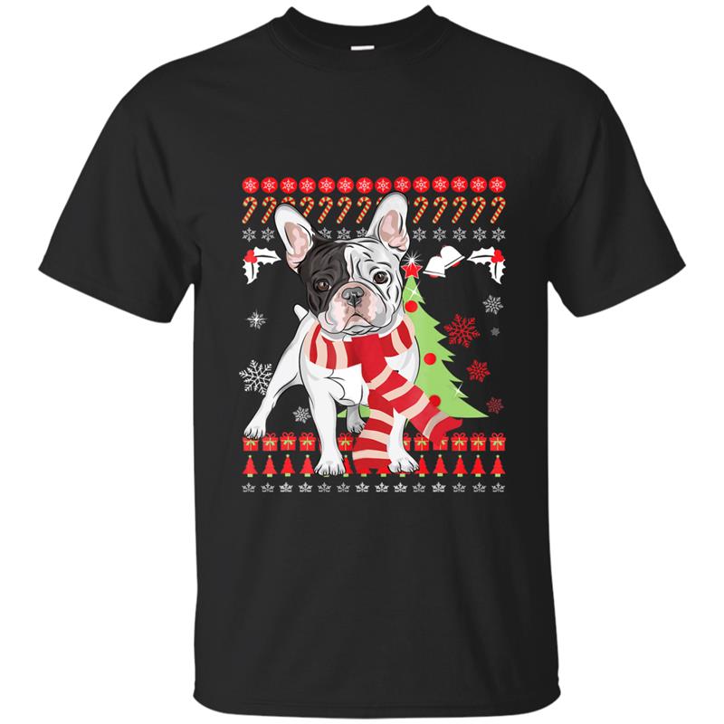 French Bulldog Christmas T Shirt T-shirt-mt