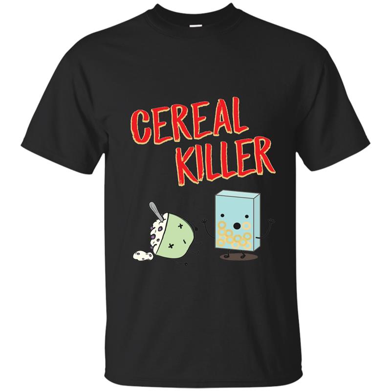 Funny Cereal Killer T-Shirt Food Graphic Tees Novelty Gifts-TJ T-shirt-mt