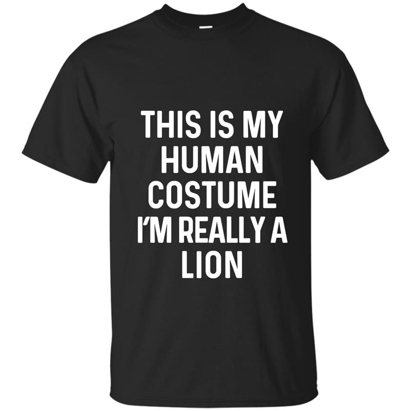 Funny Lion Costume Shirt Halloween Adults Kids Men Women T-shirt-mt