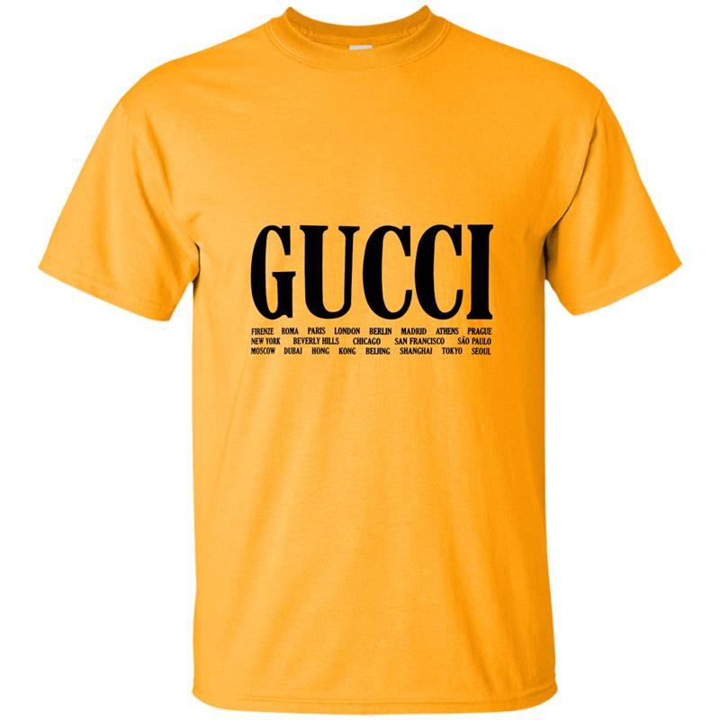 Gucci Cities Cotton T-shirt Men T-shirt-mt