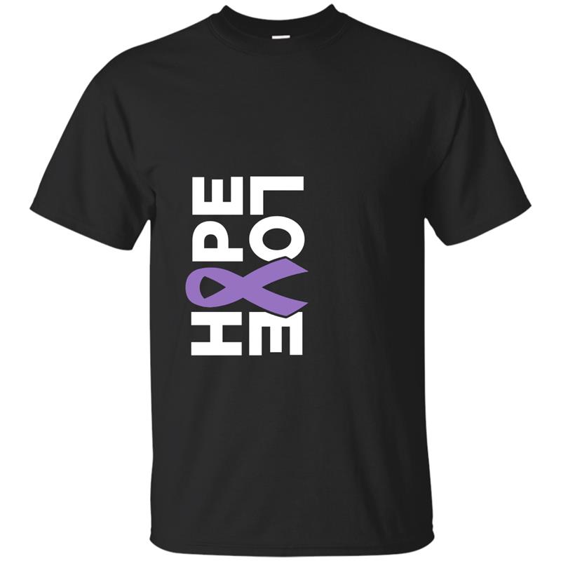 Hodgkin_s Lymphoma Awareness Hoodie - Hope Love Ribbon Gift-alottee gift T-shirt-mt