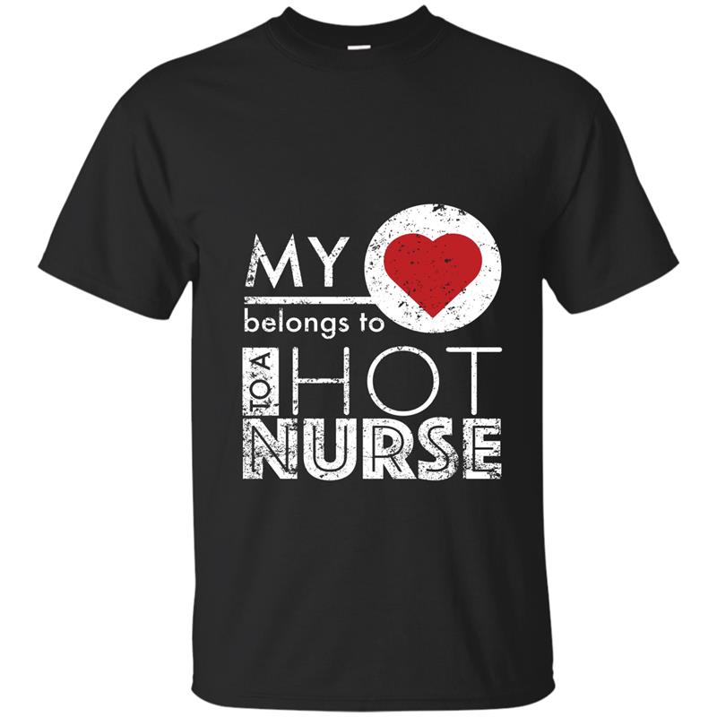 I Love My Hot Nurse Wife Hot Nurse Husband I Love A Nurse-CL T-shirt-mt