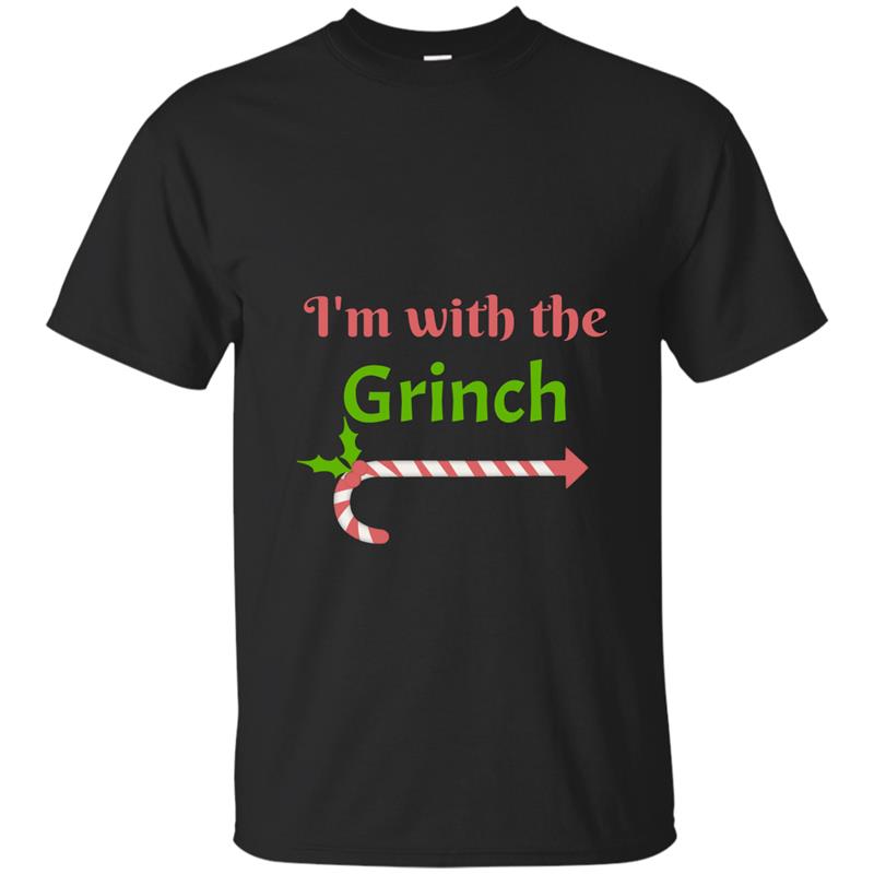  I_m with the Grinch T shirt Christmas Shirts-ANZ T-shirt-mt