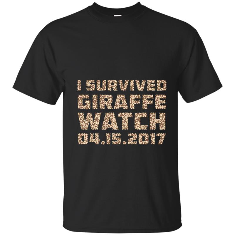  I Survived April The Giraffe Watch T-Shirt-CD T-shirt-mt