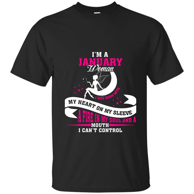 Im A January Woman t shirt- Queens are born in January T-shirt-mt