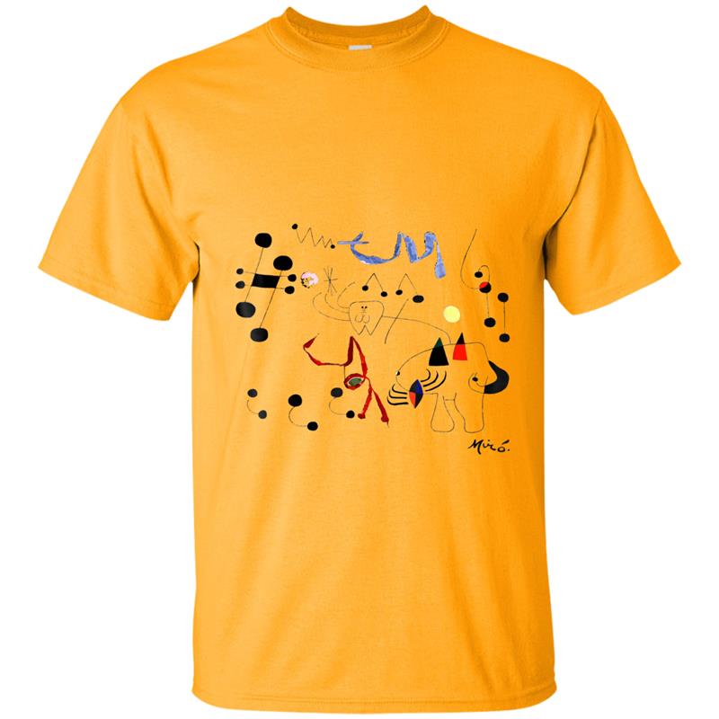 Joan Miro Woman Dreaming Of Escape T Shirt, Artwork T-shirt-mt