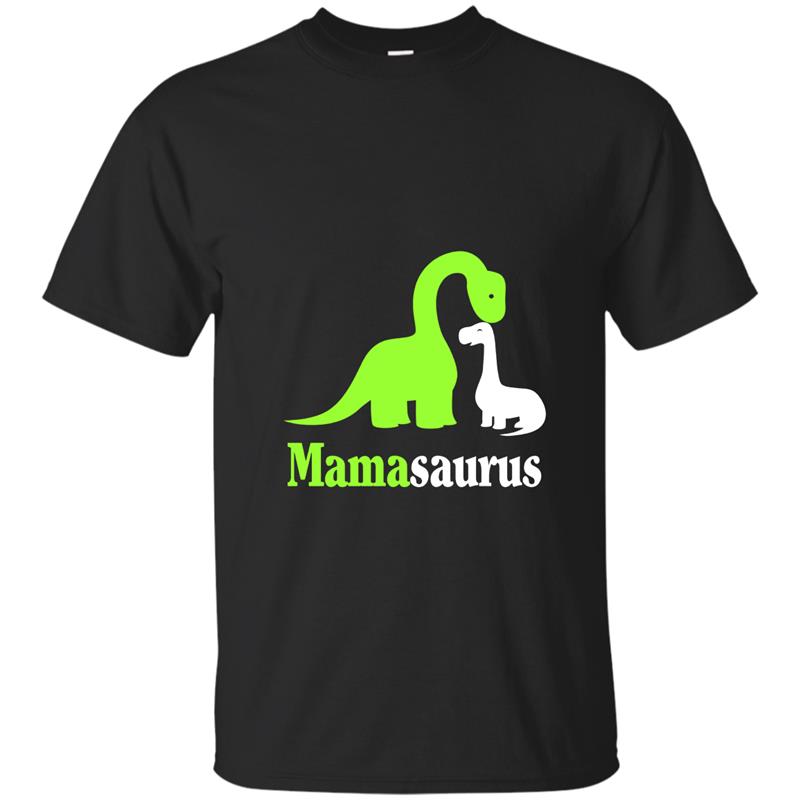Mama Saurus Dinosaur T Shirt - Fun Mom Mothers Tee-TH T-shirt-mt