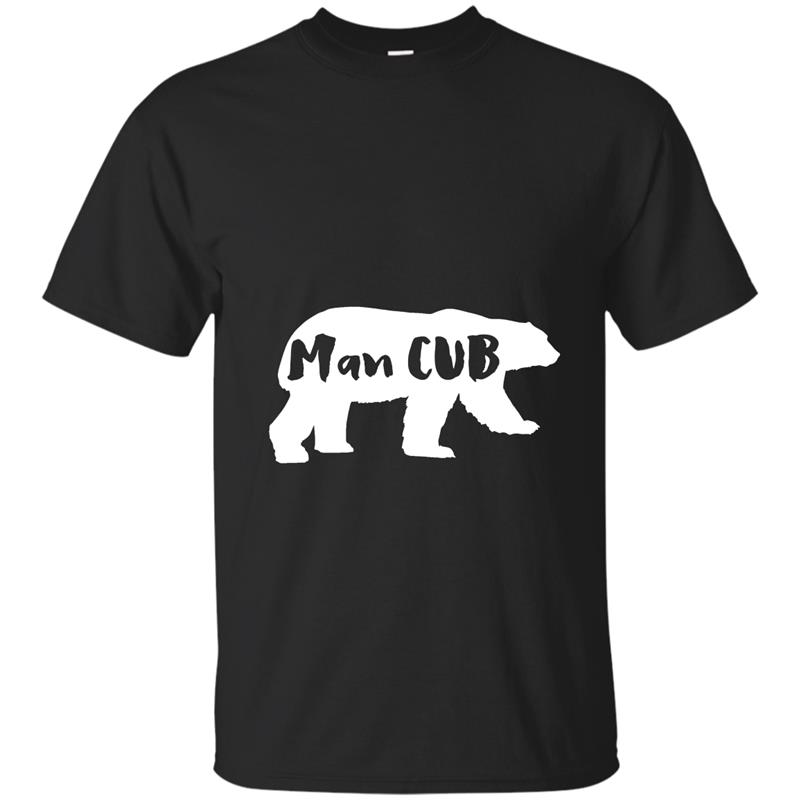 Man CUB Bear t shirt Mama and Papa Bear-RT T-shirt-mt