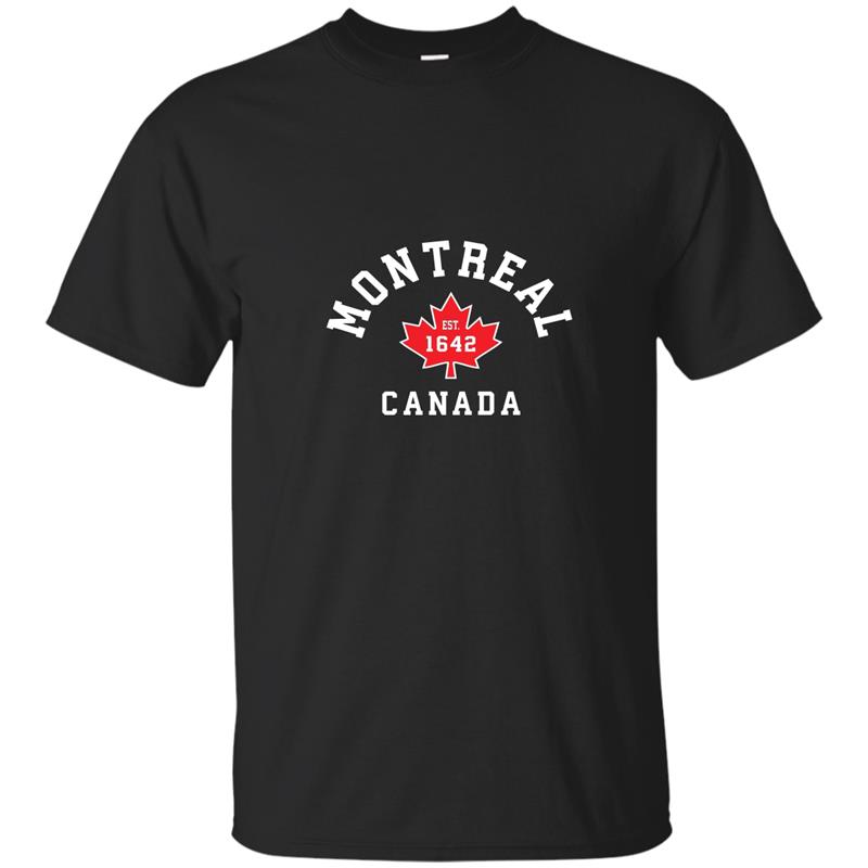Montreal Canada Hoodie Canadian Flag Maple Leaf T-shirt-mt