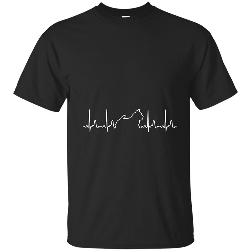 Norwich Terrier Heartbeat T shirt-BN T-shirt-mt