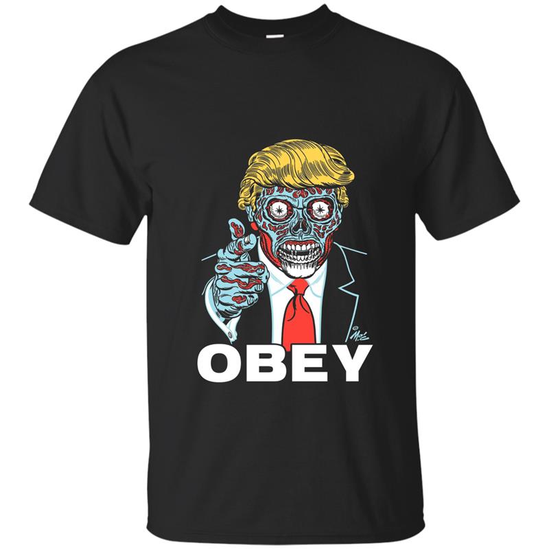 OBEY Donald Trump Protest Alien Parody Liberal T-shirt-Art T-shirt-mt