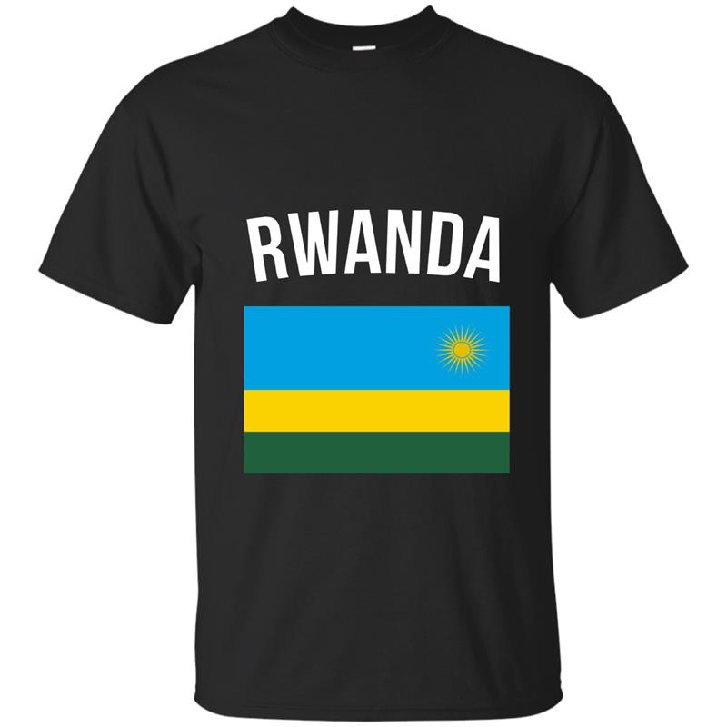 Rwanda Flag Rwandan Hoodie Rwanda Hooded Sweatshirt-ah my shirt one T-shirt-mt