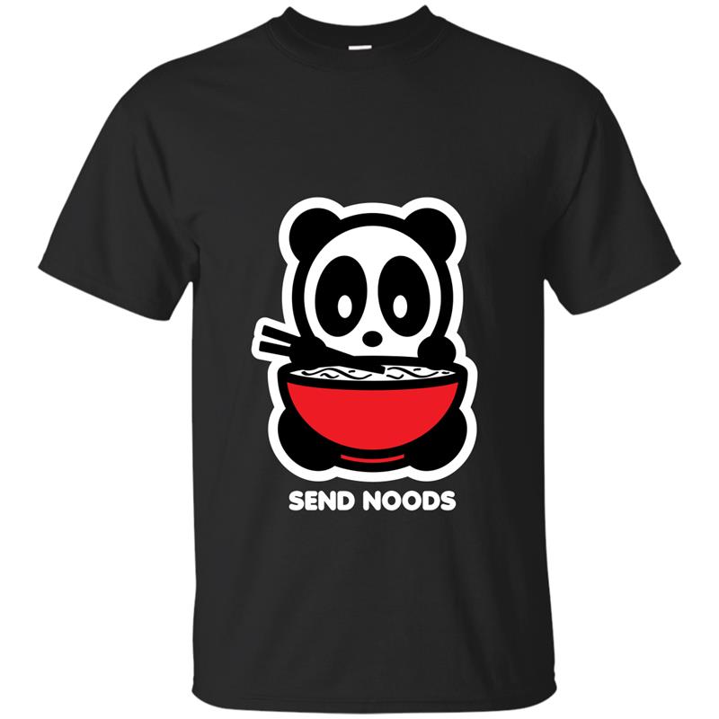 Send Noods Panda Bambu Brand Noodles Spicy Ramen Asian Food-ah my shirt one gift T-shirt-mt