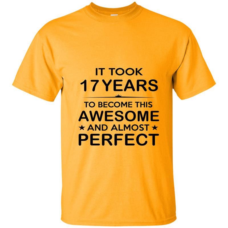 Seventeen 17 Year Old -17th Birthday Gift Ideas for Boy Girl T-shirt-mt