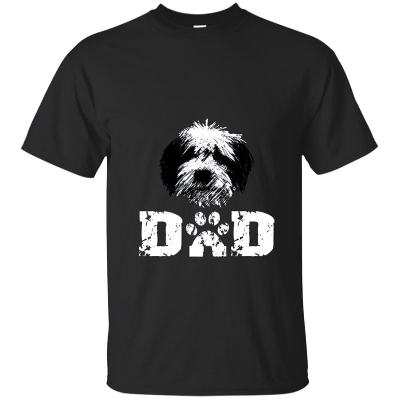 Sheepadoodle Dad doodle dog long sleeve tshirt-alottee T-shirt-mt