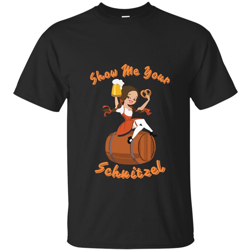 Show Me Your Schnitzel Oktoberfest Party T-Shirt-T-Shirt T-shirt-mt