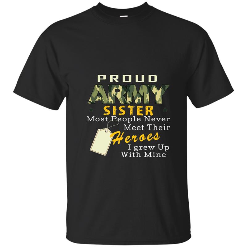 Sister T-Shirts - Proud Army Sister Tee-CL T-shirt-mt