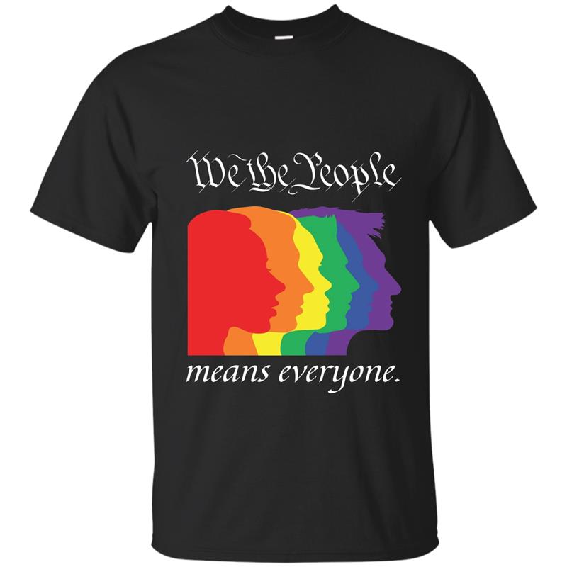 T ShirtL LGBT Gay Lesbian Pride Love Is Love No Hate Shirts-TH T-shirt-mt