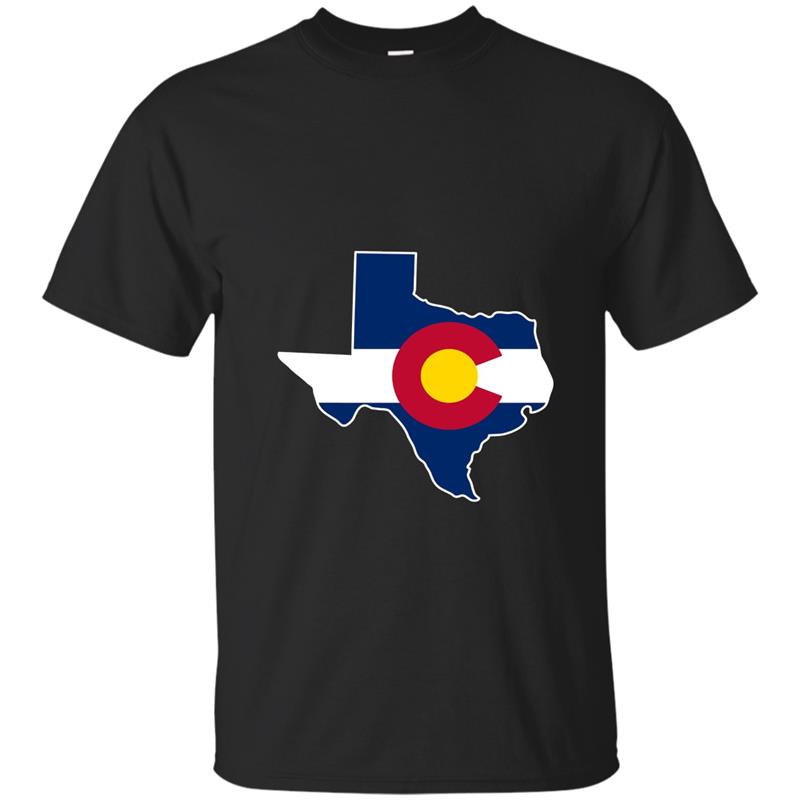 Texas State Colorado Flag T-Shirt T-shirt-mt