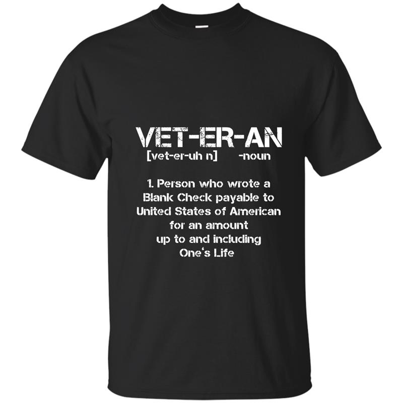 The Definition of A Veteran T shirt - Veterans Day Shirts T-shirt-mt