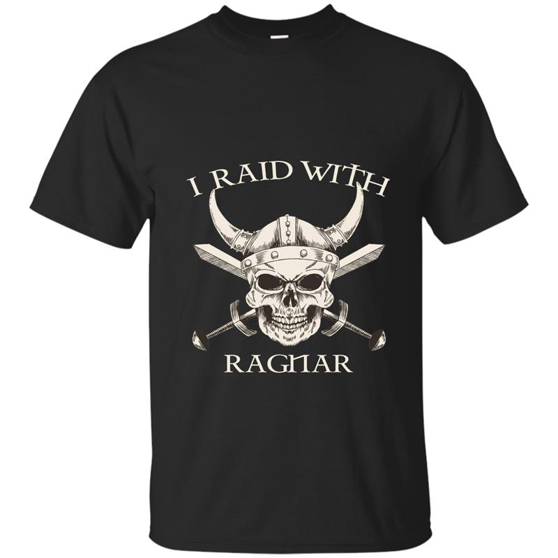 THOR RAGNAR VIKING T SHIRT - I RAID WITH RAGNAR SHIRT-ANZ T-shirt-mt