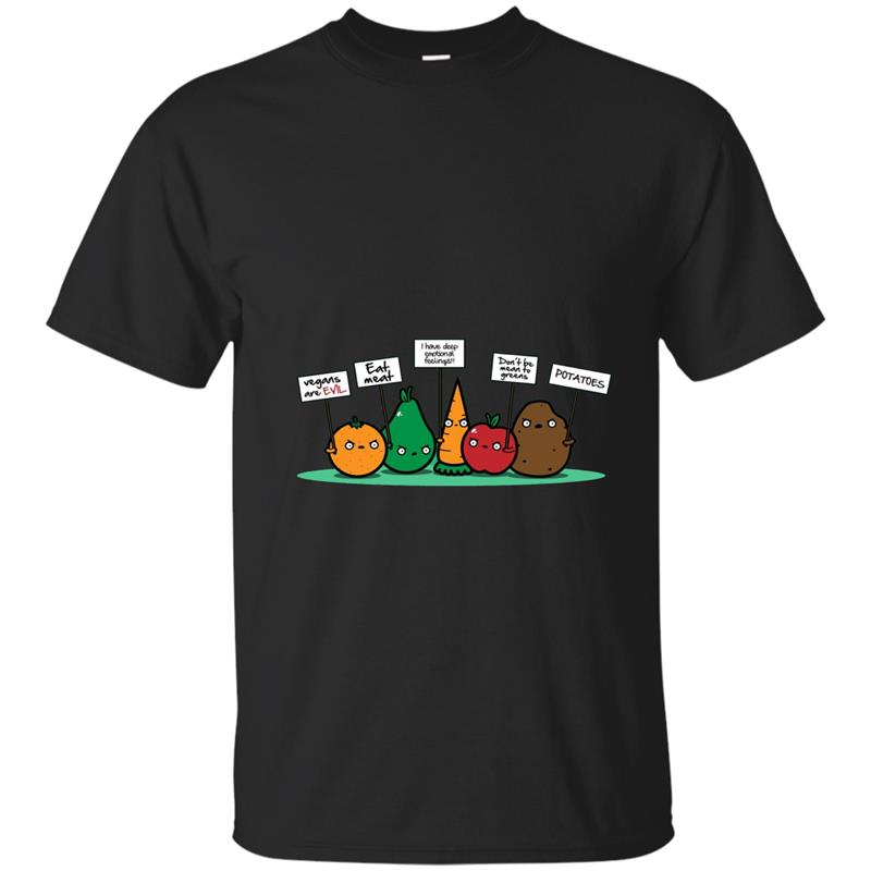 Vegans Are Evil Eat Meat Funny T-Shirt-CL T-shirt-mt