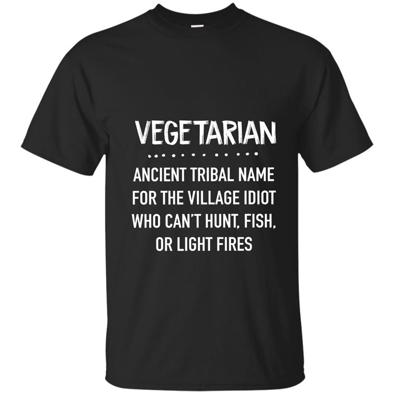 Vegetarian Funny Shirts - Anti Vegan T-shirt with Graphic T-shirt-mt