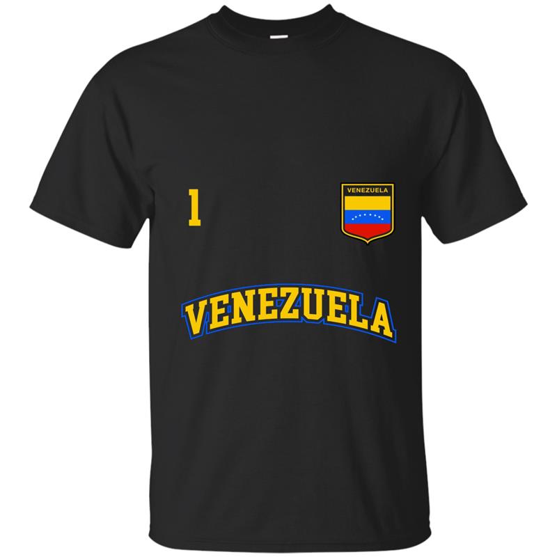 Venezuela Hoodie Number 1 Soccer Team Sports Playera Futbol T-shirt-mt