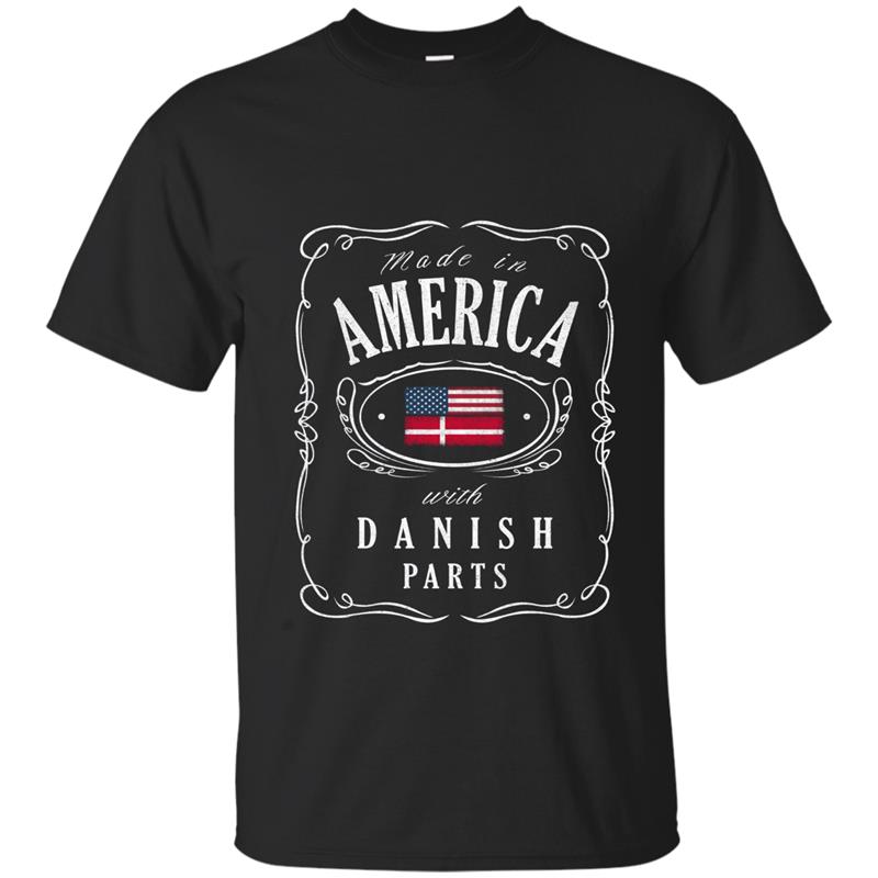 Vintage Denmark America Sweatshirt Danish American Flag-ah my shirt T-shirt-mt