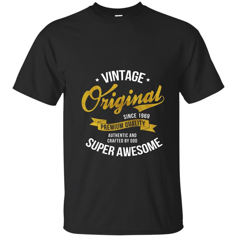 Vintage Original since 1969 T-Shirt 48th Birthday Gift Shirt T-shirt-mt