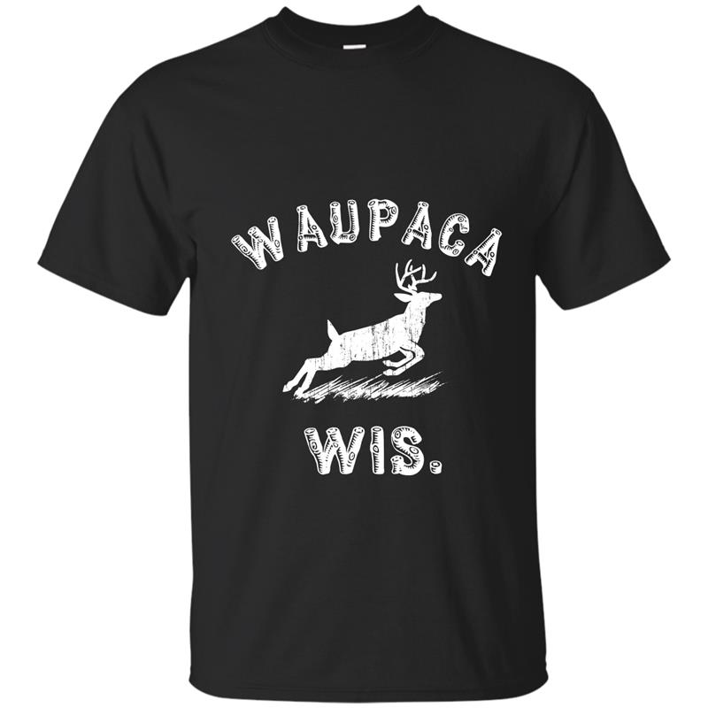 Waupaca Wis Deer T Shirt T-shirt-mt