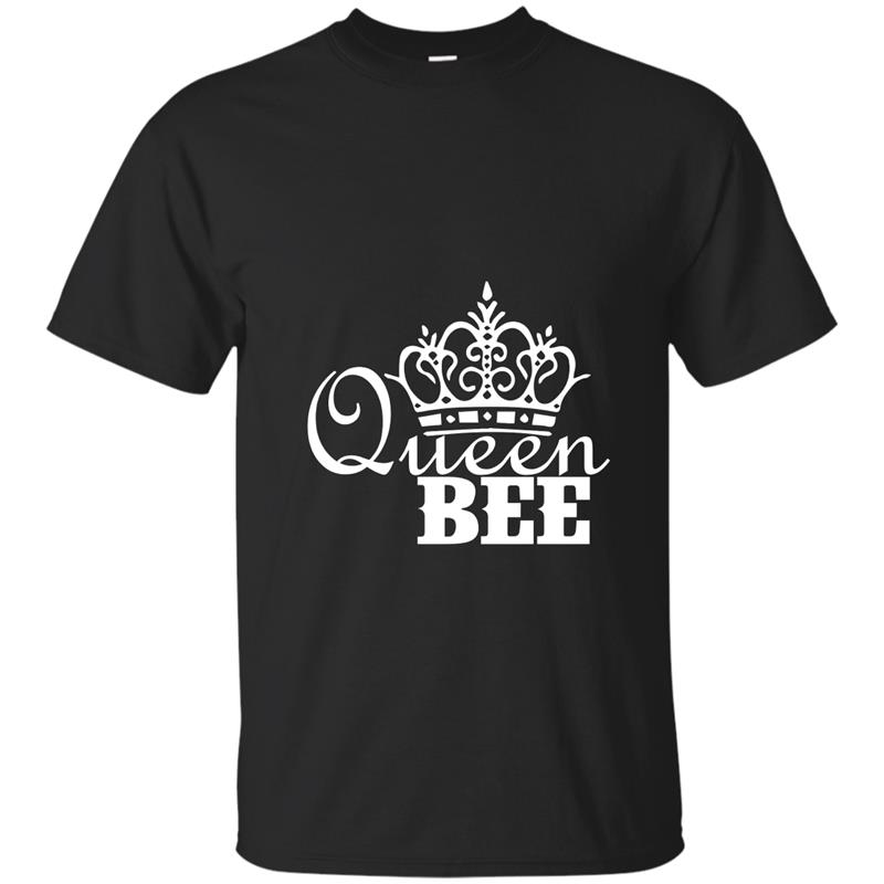 Womens Cool Queen Bee T-shirt with Crown-BN T-shirt-mt