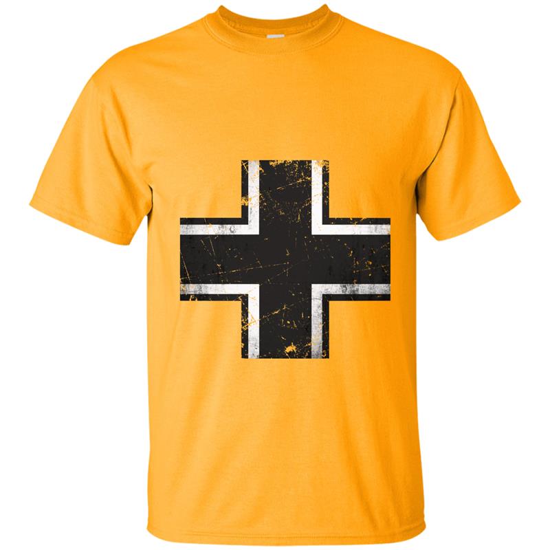 WWII German Military Balkenkreuz Iron Cross Hoodie T-shirt-mt