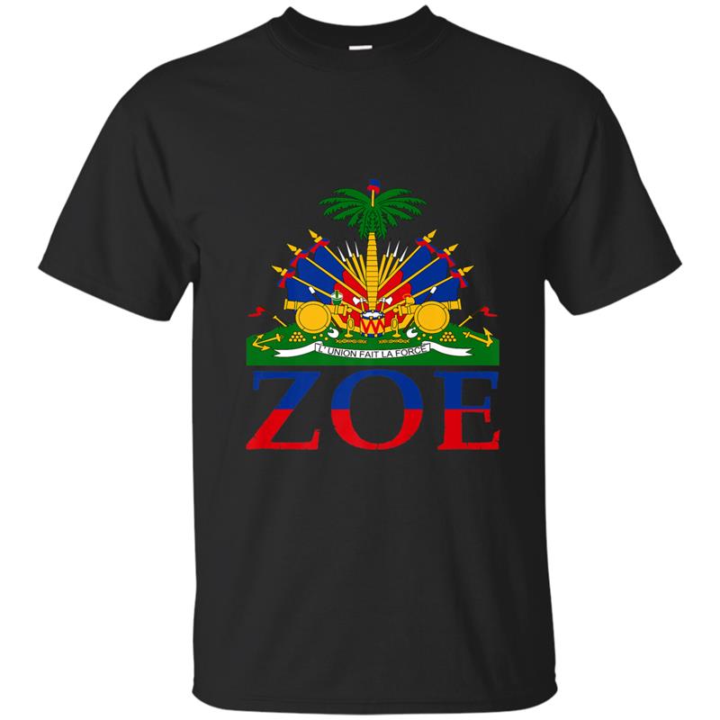 Zoe Cute Haiti Honored Flag Day Gift Hoodie-mt T-shirt-mt