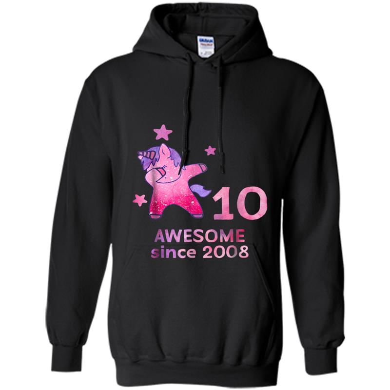 10th Birthday  Unicorn Gift Girls Age 10 Women Hoodie-mt