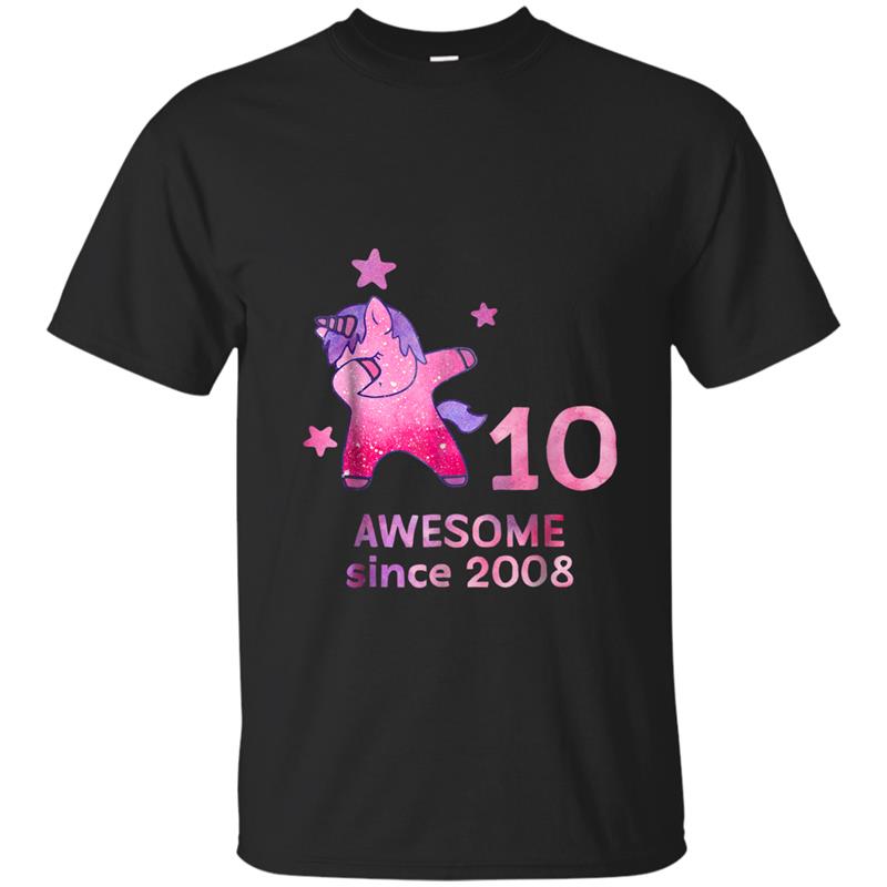 10th Birthday  Unicorn Gift Girls Age 10 Women T-shirt-mt