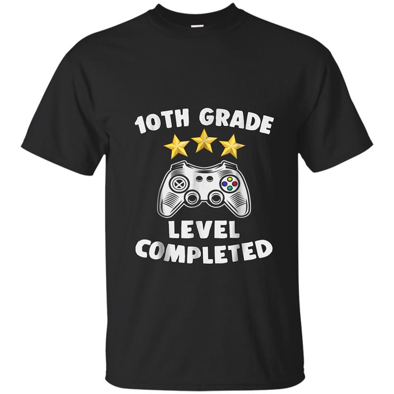 10th Grade Graduation  Funny Video Gamer Gift Tee T-shirt-mt