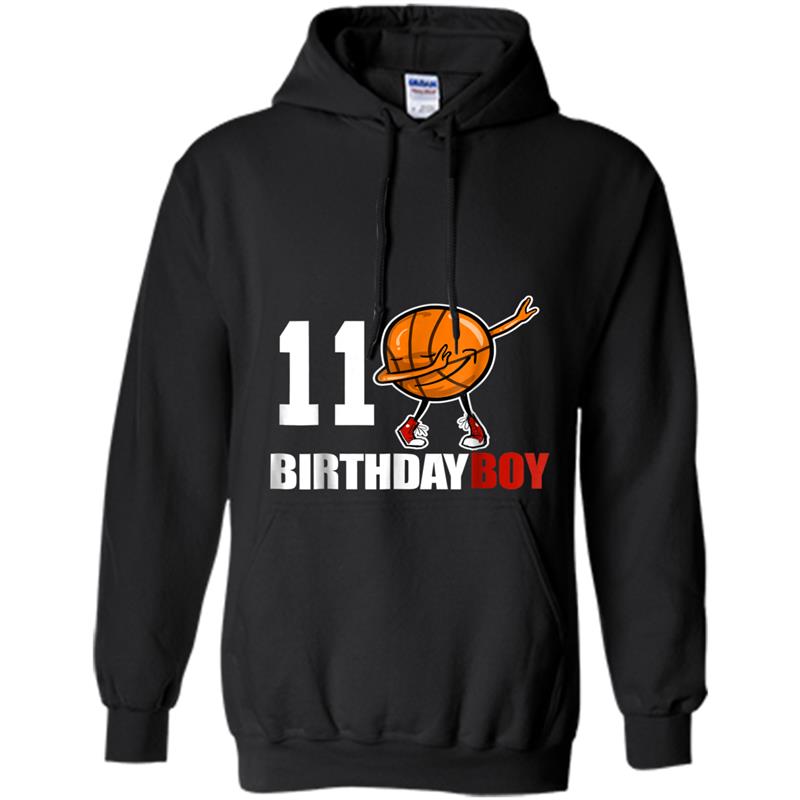 11 Year Old Birthday dabbing Basketball - Teen Gift Hoodie-mt