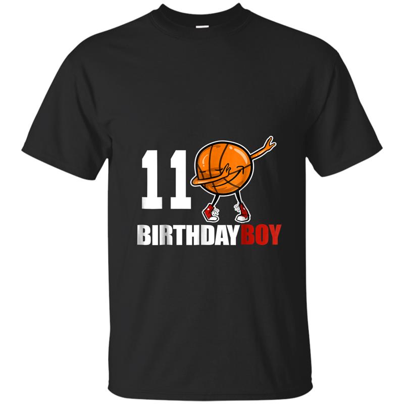 11 Year Old Birthday dabbing Basketball - Teen Gift T-shirt-mt