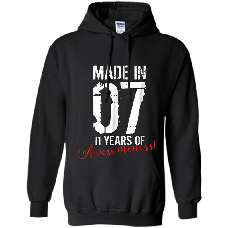 11 Year Old Birthday Gif Awesome 11th Birthday Gift Hoodie-mt