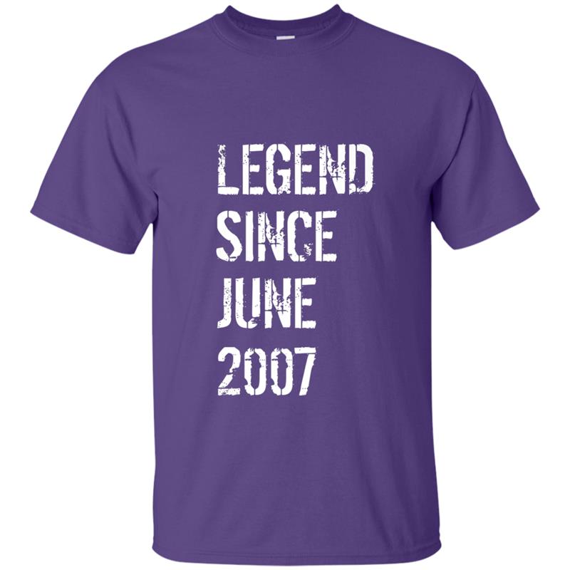 11 Year Old Gift  for Boys & Girls Born June 2007 T-shirt-mt