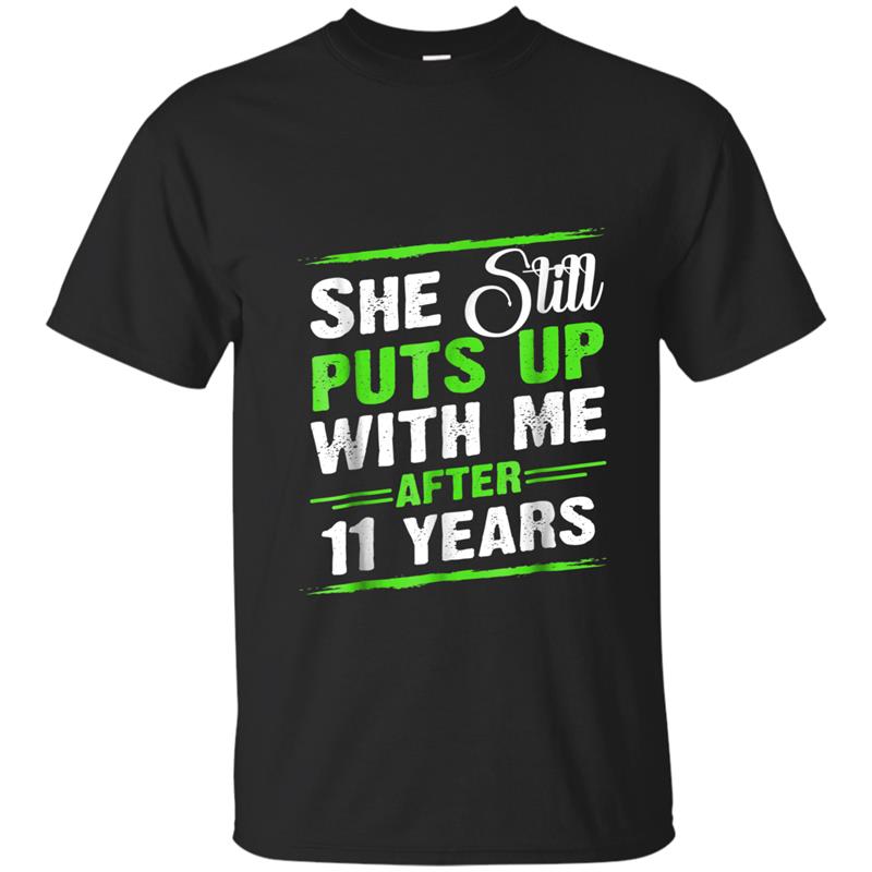 11th Anniversary Gifts For HimHusband. Best  For Men T-shirt-mt
