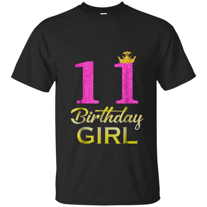 11th Birthday Gifts Princess Crown Pink Awesome 2007 T-shirt-mt