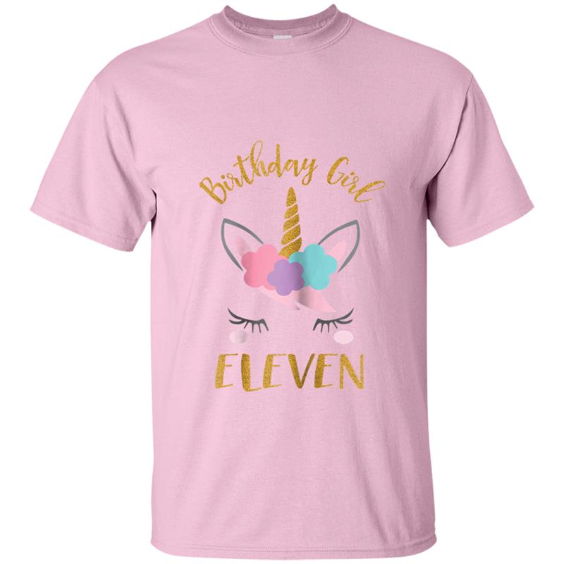 11th Birthday Unicorn Outfit, 11th Birthday Girl T-shirt-mt